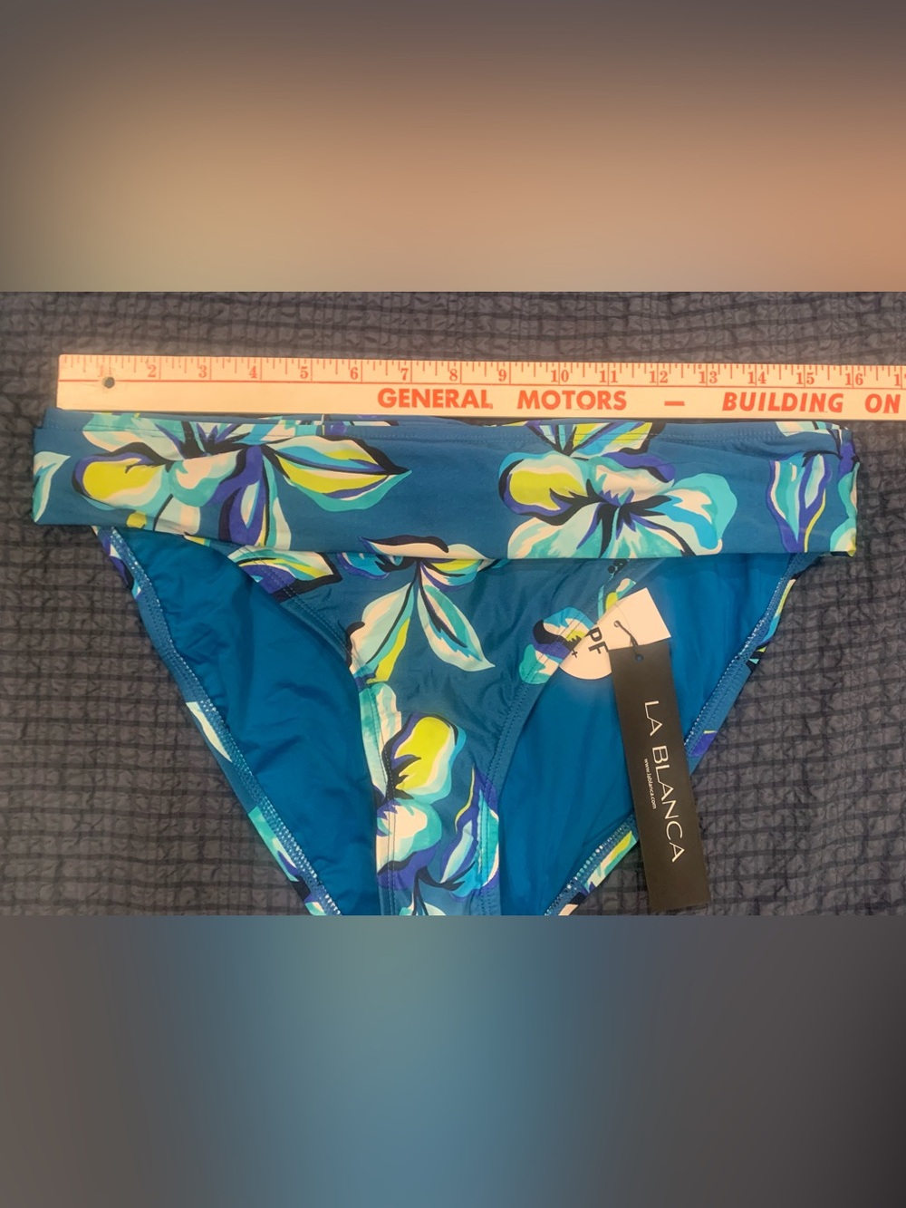 La Blanca Women's Island Goddess Shirred Band Hipster Bikini Bottom Size 12 - Picture 5 of 10